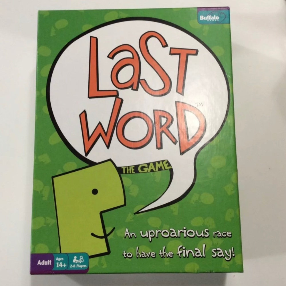 Last Word The Board Game Complete, Open Box 14+